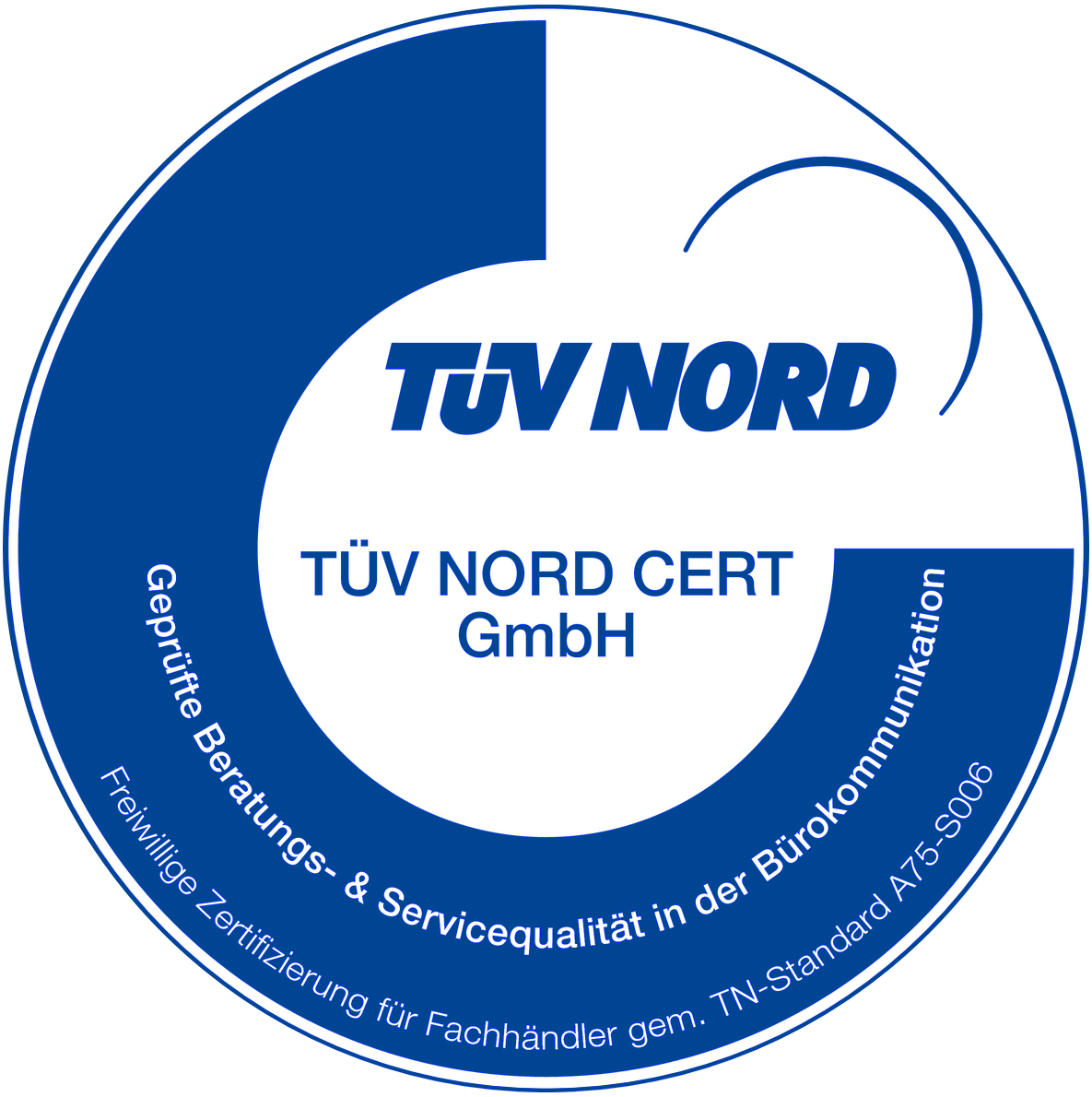 Logo of the Tüv Nord certificate
